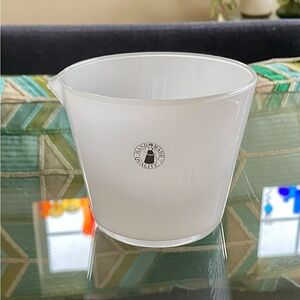 IKEA Discontinued VIKTIGT White Glass Pitcher Jug Handmade Glass Caraffe 3.5”